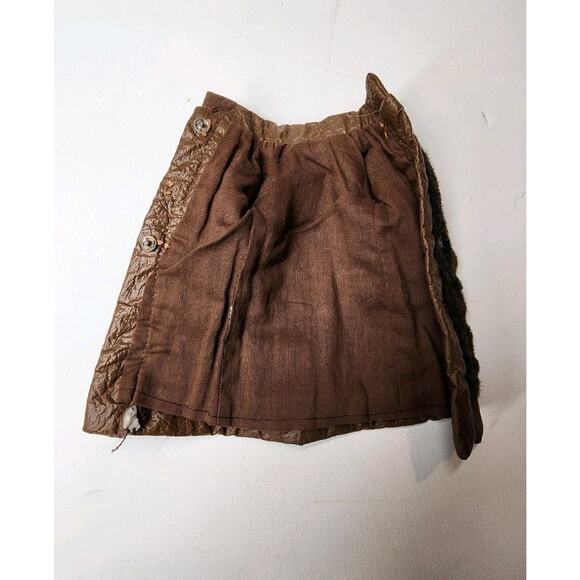 VNT 1970s Faux Fur Barbie Coat Suede And Fur Barbie Fashion Doll Lined Jacket - Picture 9 of 13